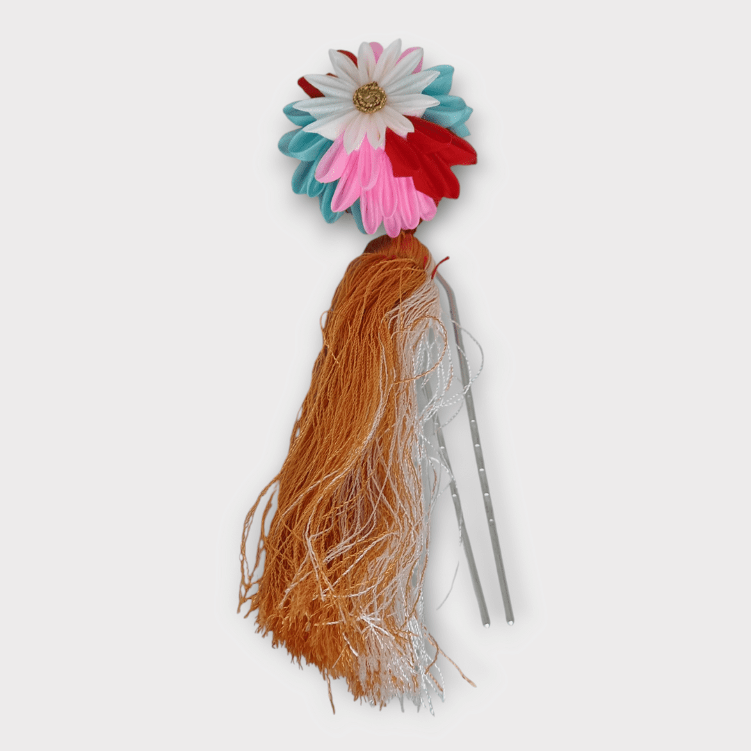 Vintage Kanzashi Tsumamizaiku Haarnadel