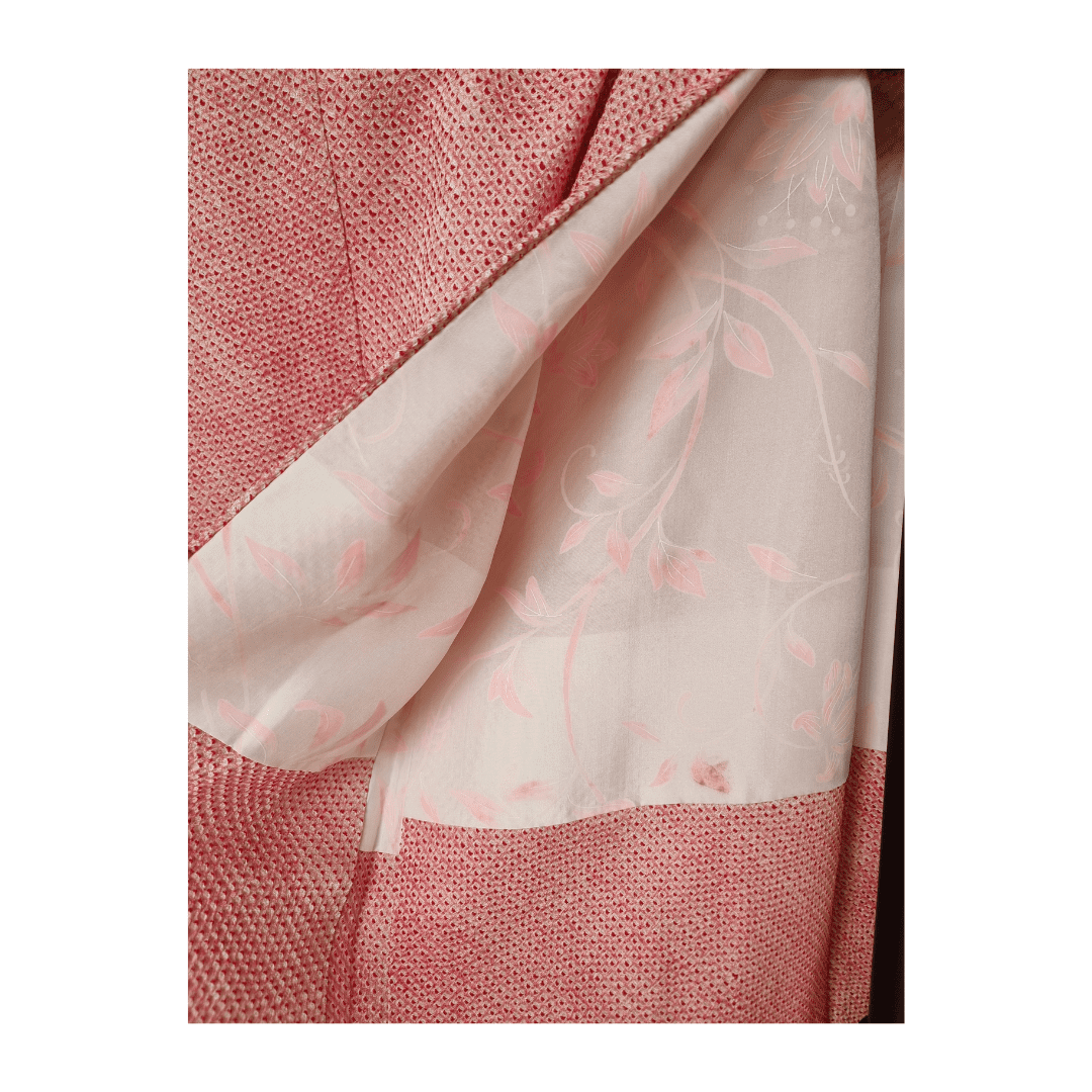 Vintage Haori Damen Shibori mit Blüten