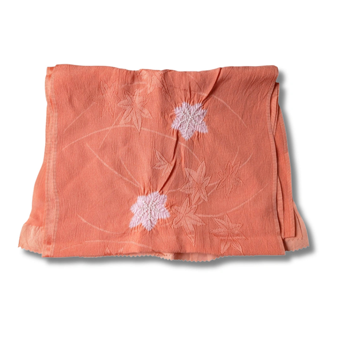 Obiage aus Seide Apricot Shibori 