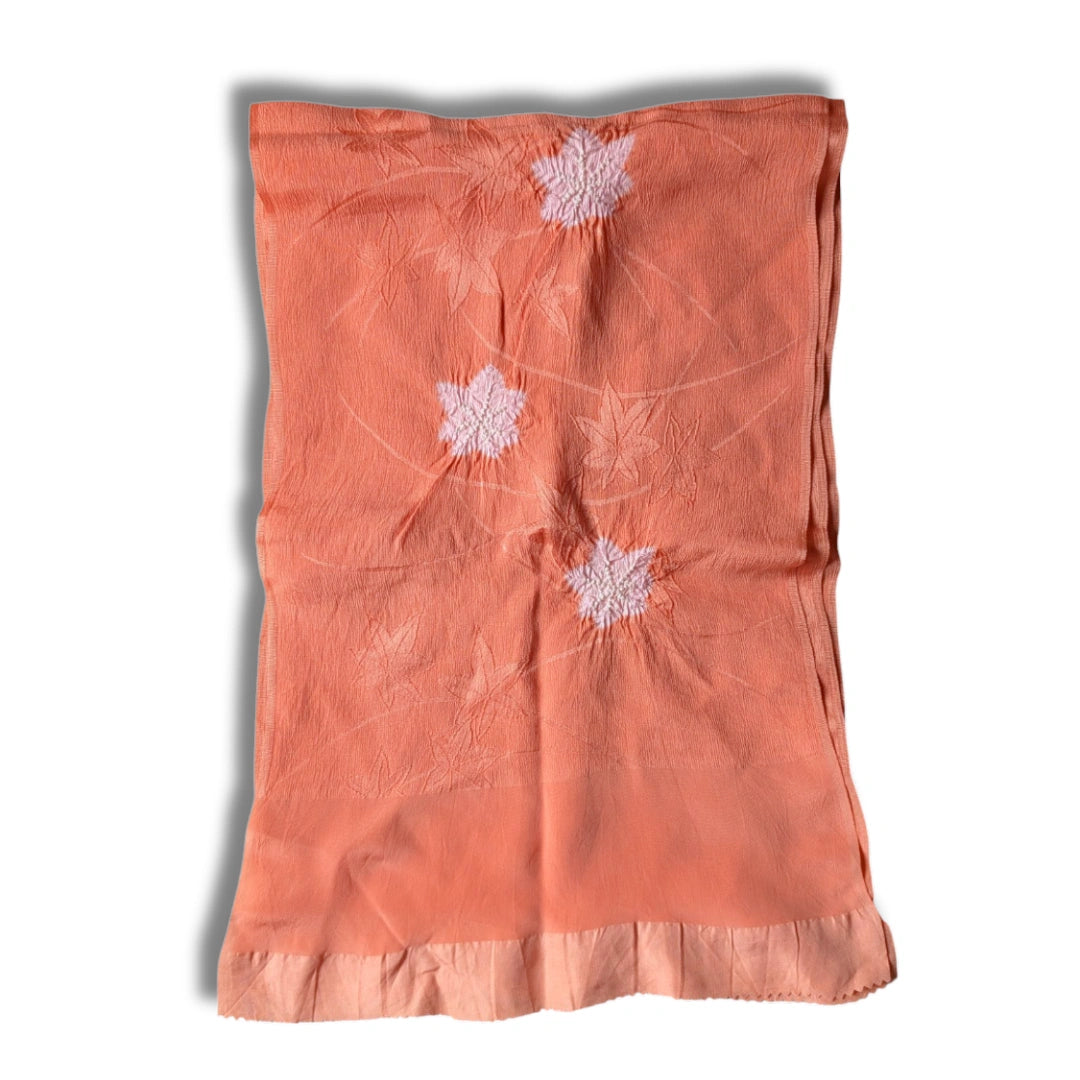 Obiage aus Seide Apricot Shibori 