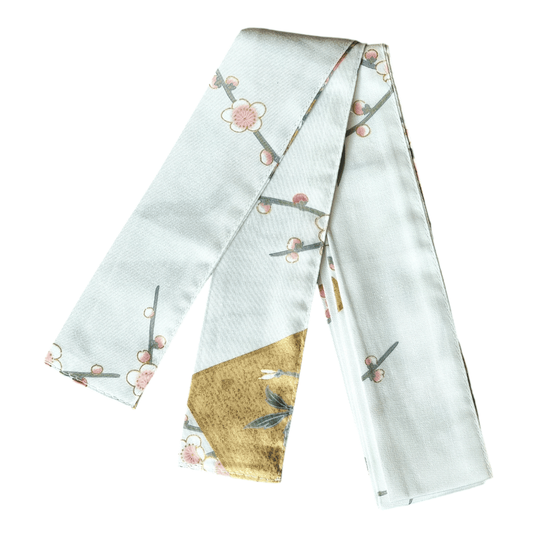 Haori / Hanten Damen Kranich Ume Weiß #farbe_Weiß