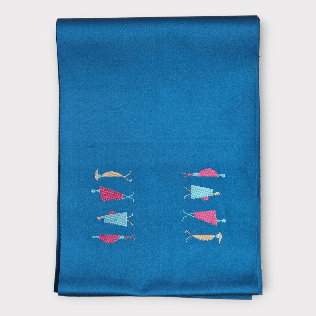 Vintage Kyobukuro Obi Petrol-Blau