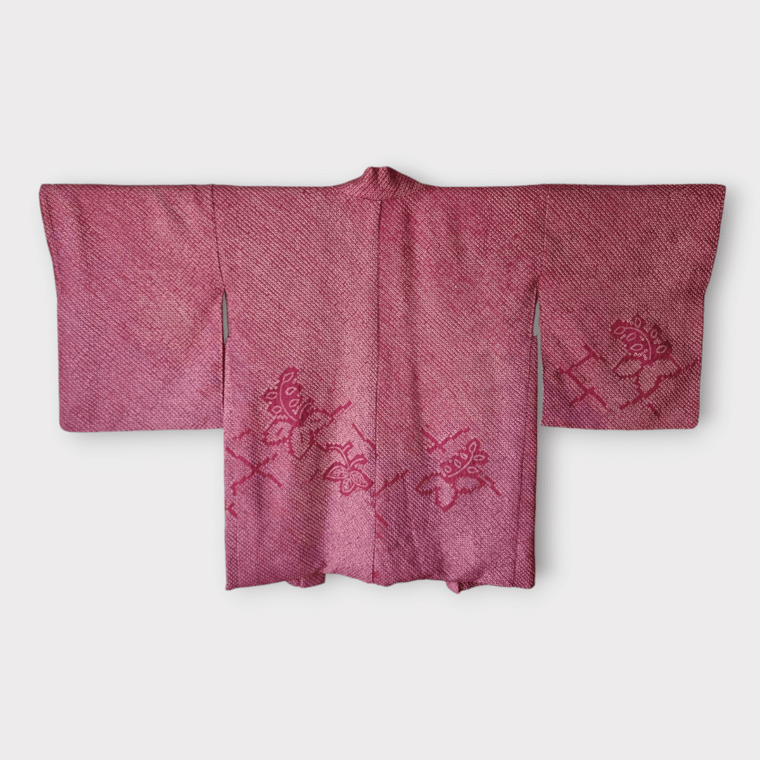 Vintage Haori Damen mit floralem Muster