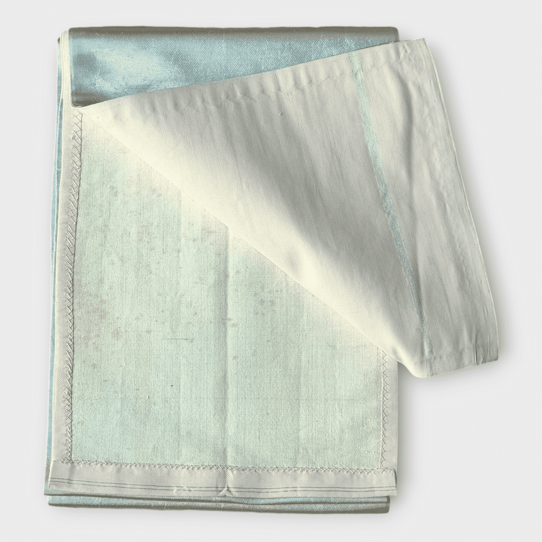 Vintage Hiraki shitate Nagoya Obi Silber 