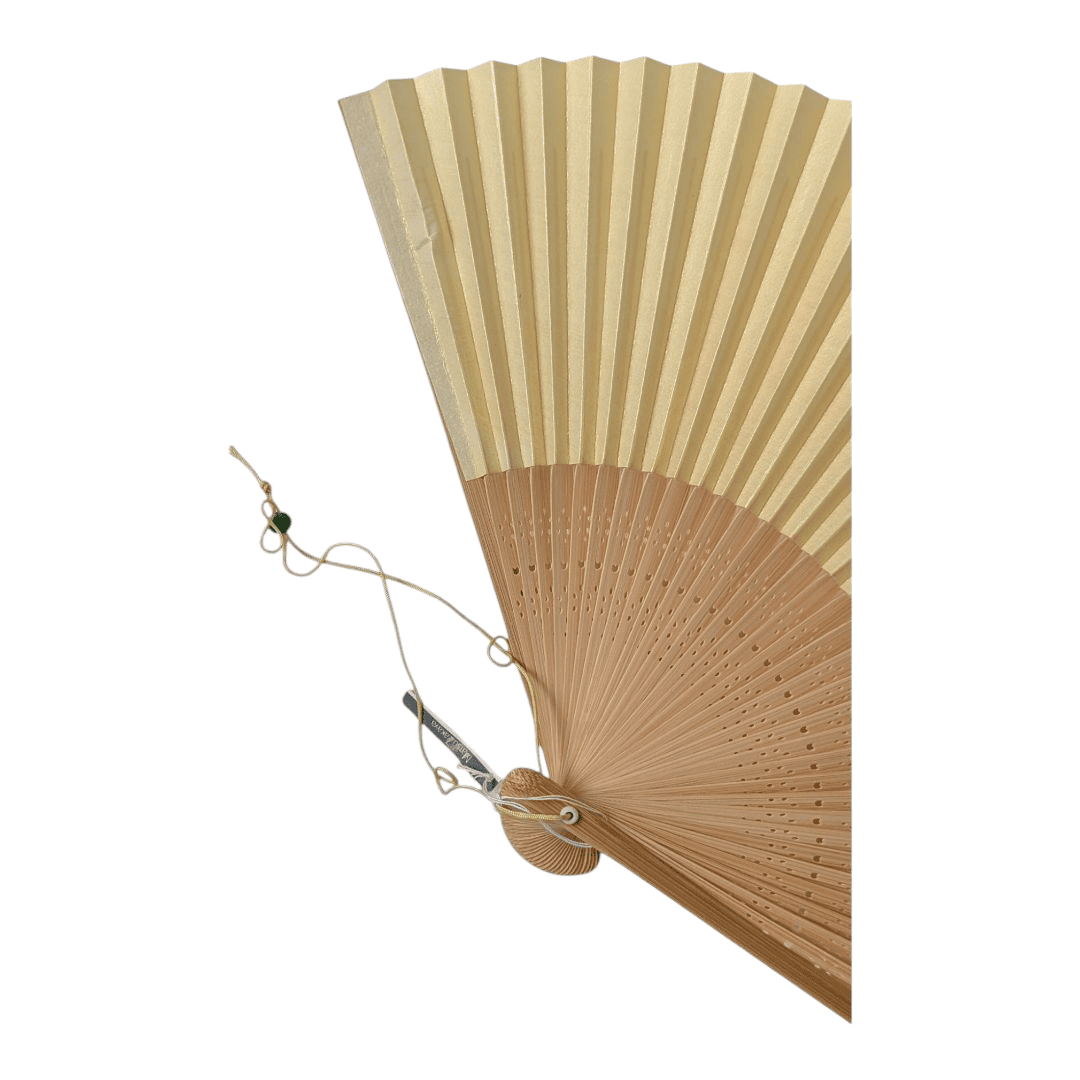 Vintage japanischer Sensu Handfächer Blumen