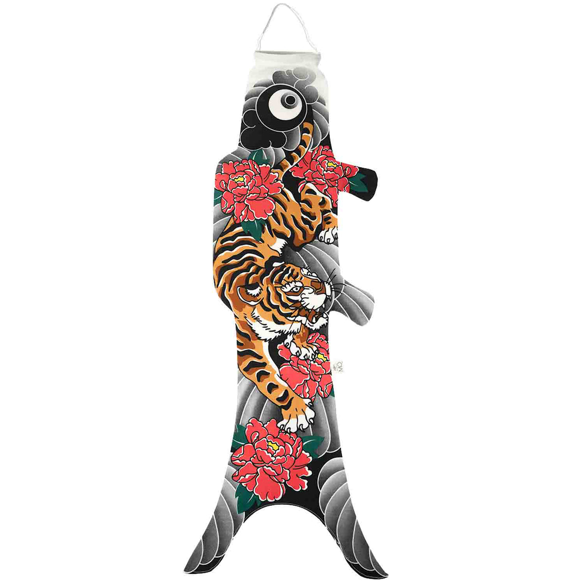 Koinobori Tattoo Tiger weißer Hintergrund #farbe_Tattoo Tiger
