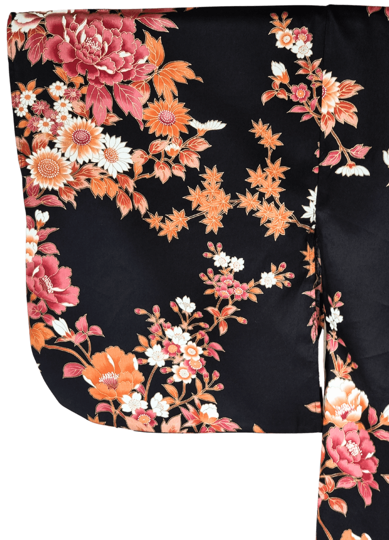 Damen Yukata Pfingstrosen und Kirschblüten