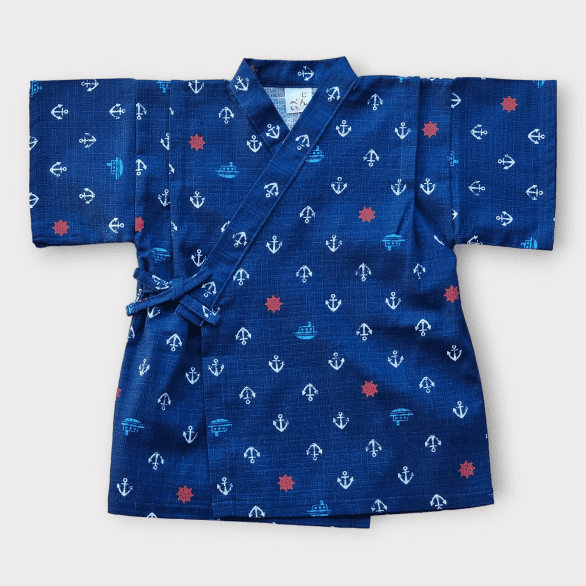 Blauer Jinbei mit Maritim Motiv Gr. 92-98