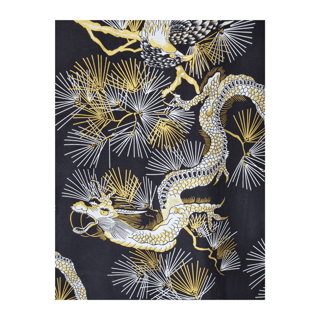 Yukata Herren Drache und Adler inkl. Obi