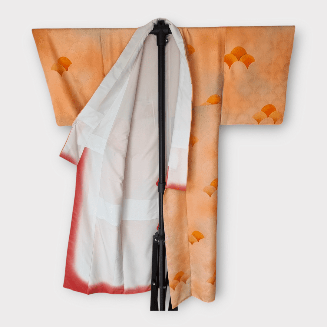 Vintage Komon Kimono Damen Pfau