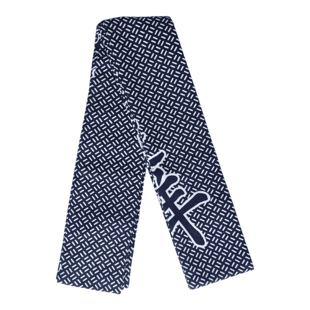 Plus Size Yukata Kanji blau weiß inkl. Obi