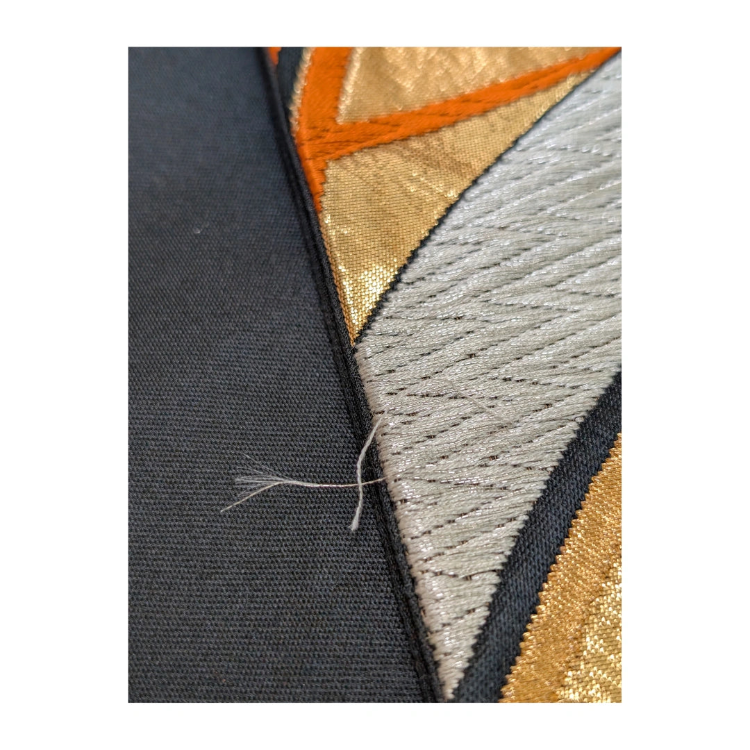 Vintage Fukuro Obi Wagenrad