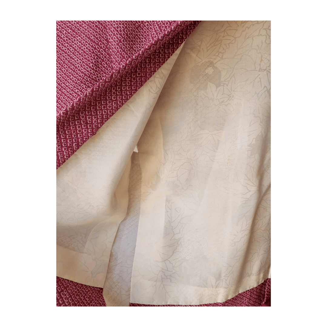 Vintage Haori Damen mit floralem Muster