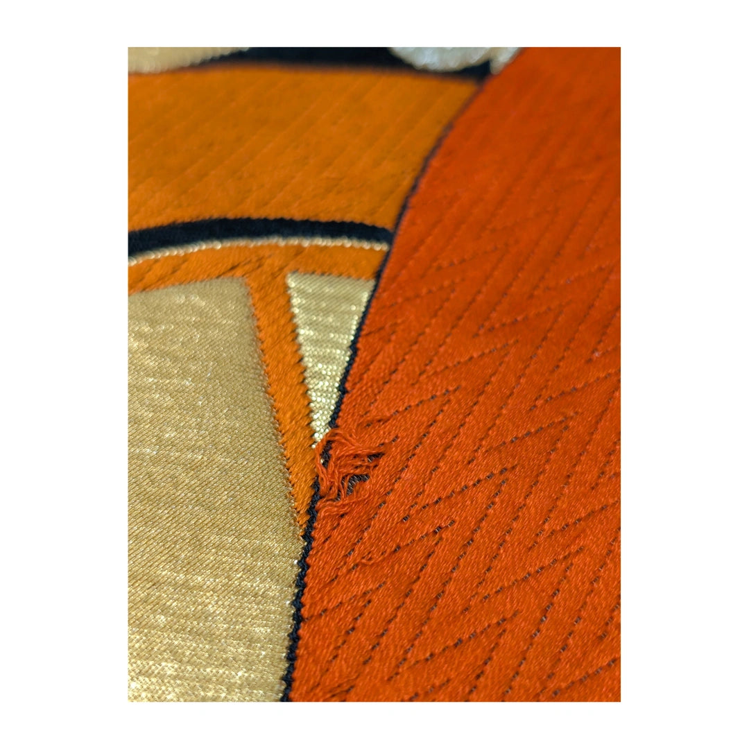 Vintage Fukuro Obi Wagenrad