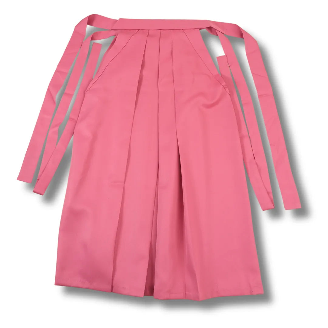 Altrosafarbener Vintage Damen-Hakama, Rückseite