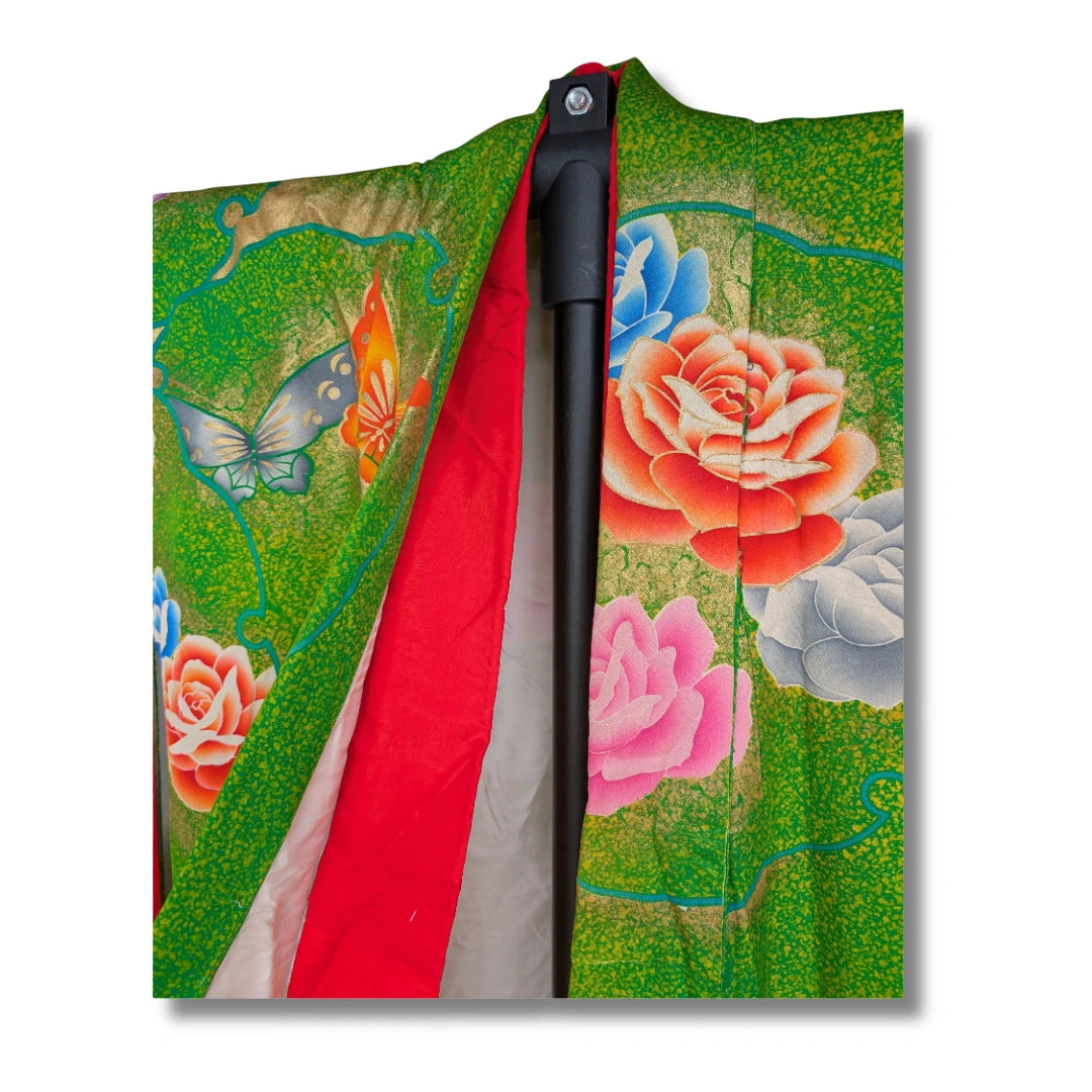 Vintage Kakeshita – Hochzeits-Unterkimono in grün