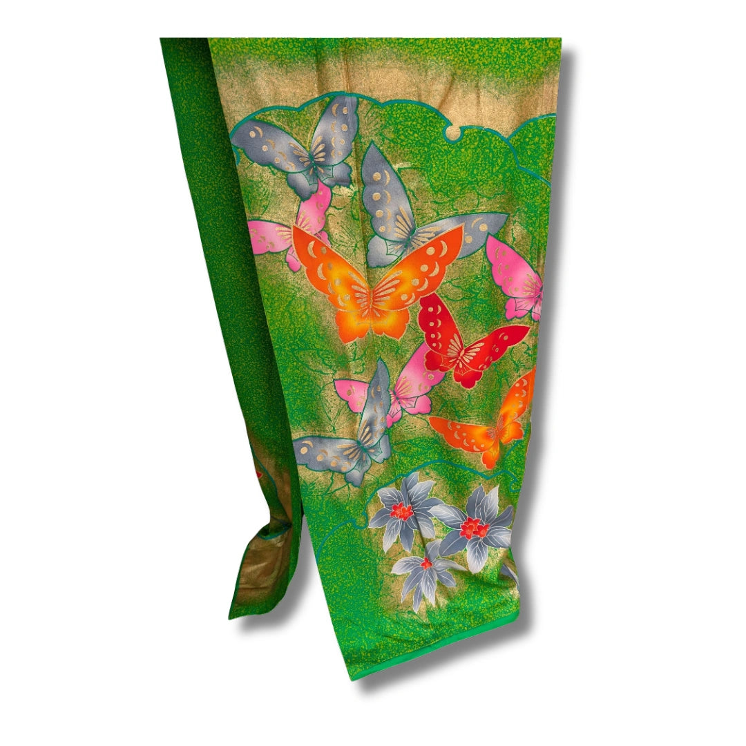Vintage Kakeshita – Hochzeits-Unterkimono in grün