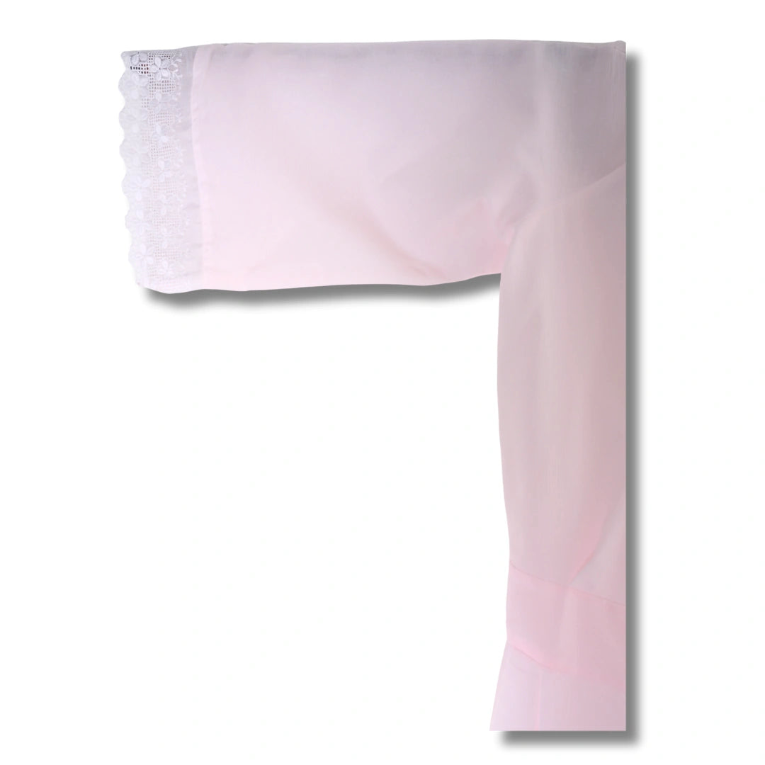 Surippu Unterkleid rosa mit Gazefutter & Spitze Gr. L