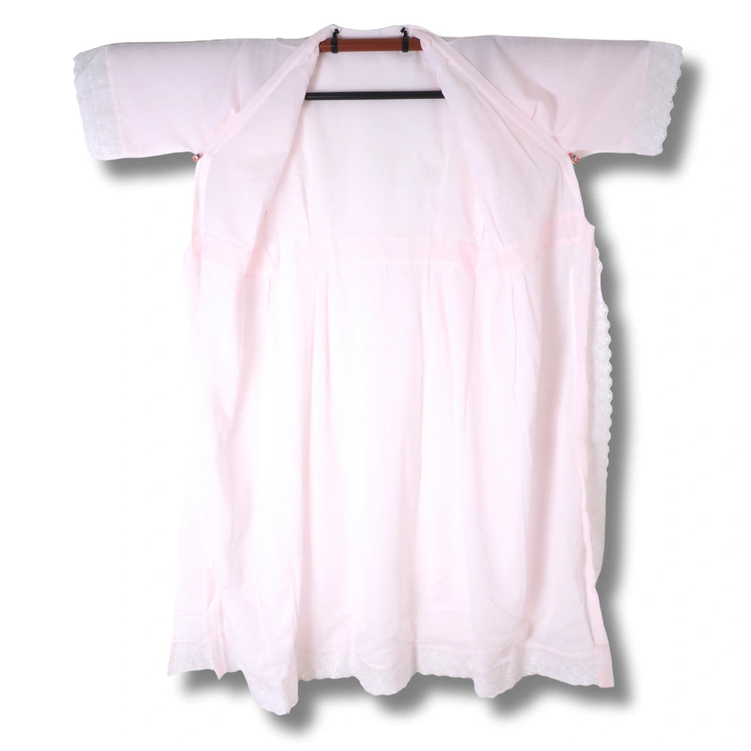 Surippu Unterkleid rosa mit Gazefutter & Spitze Gr. L