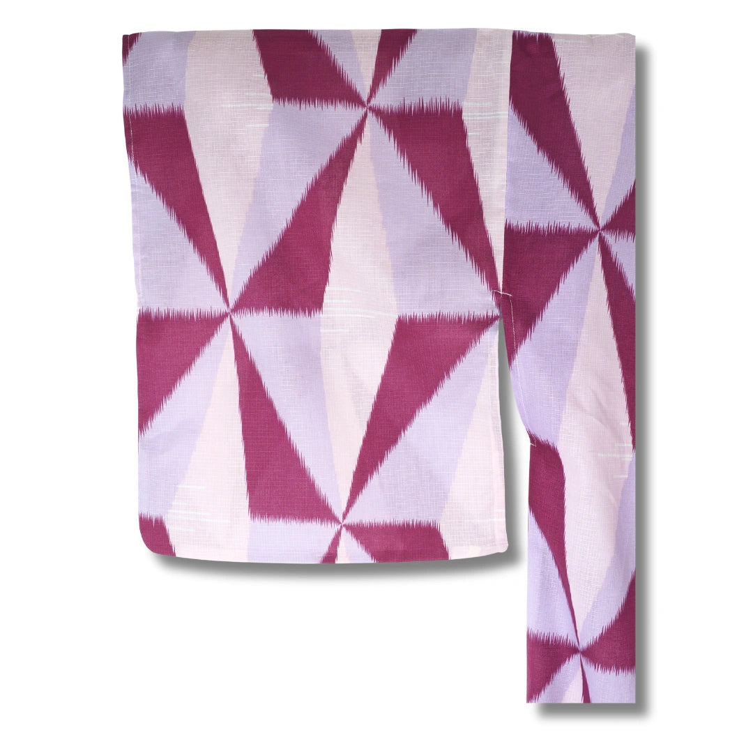 Damen Yukata mit lila Dreiecken 
