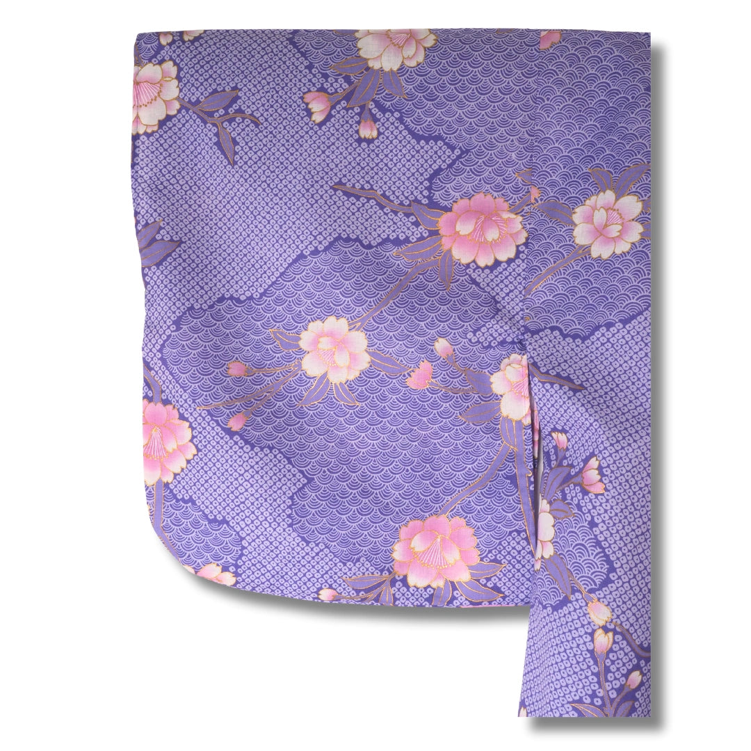 Damen Yukata – Lila mit Blumen