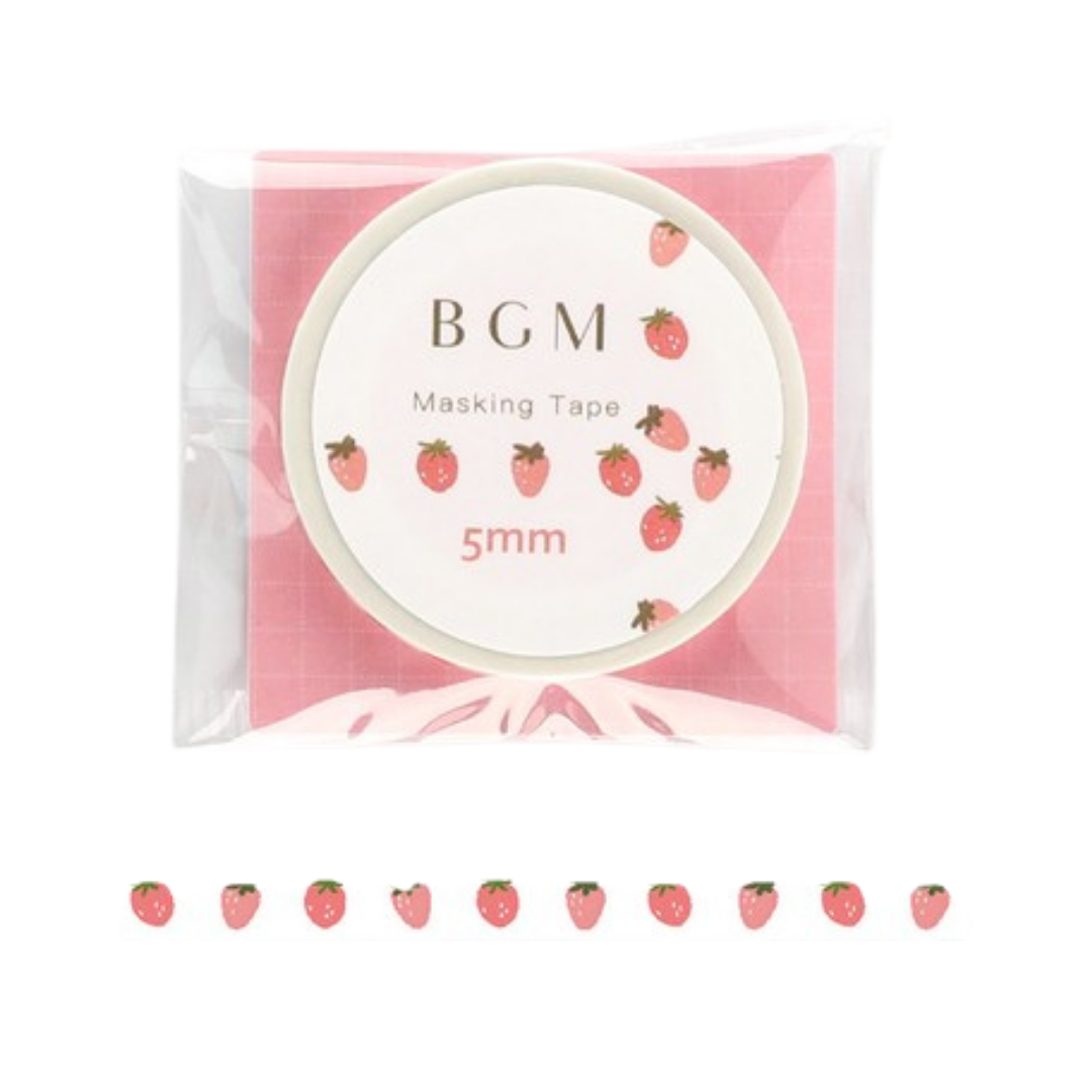 Washi Tape Rolle Erdbeeren #farbe_Erdbeere