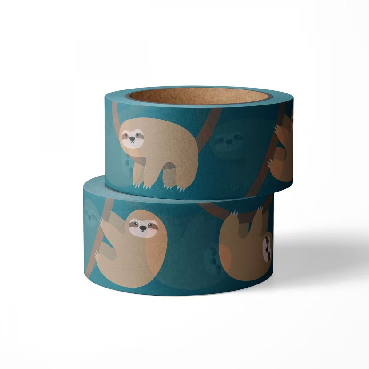 zwei Rollen Washi Tape mit Faultieren #farbe_Faultier
