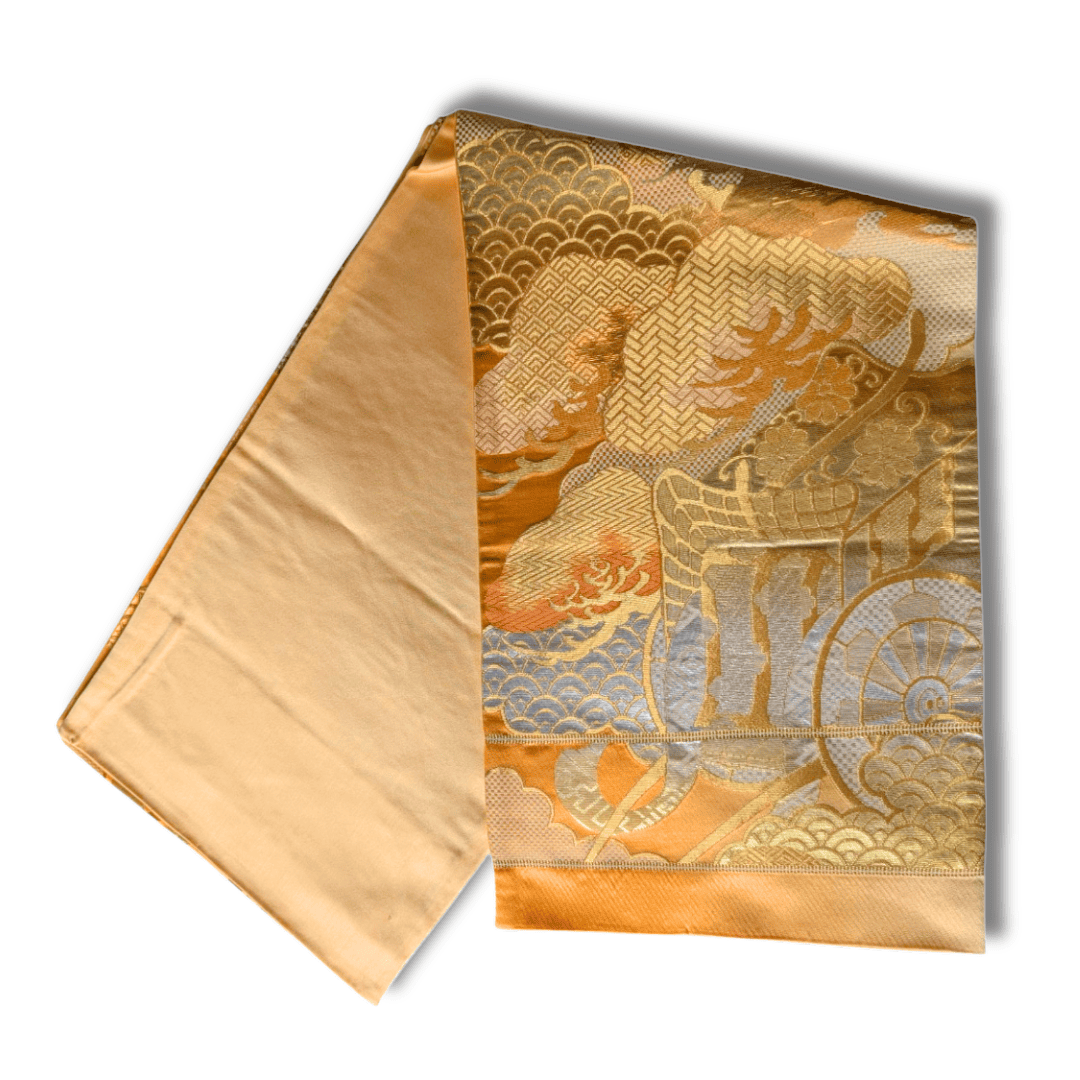 Vintage Fukuro Obi Gold