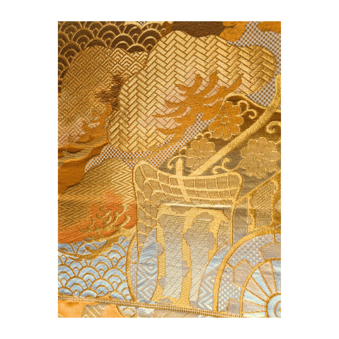 Vintage Fukuro Obi Gold