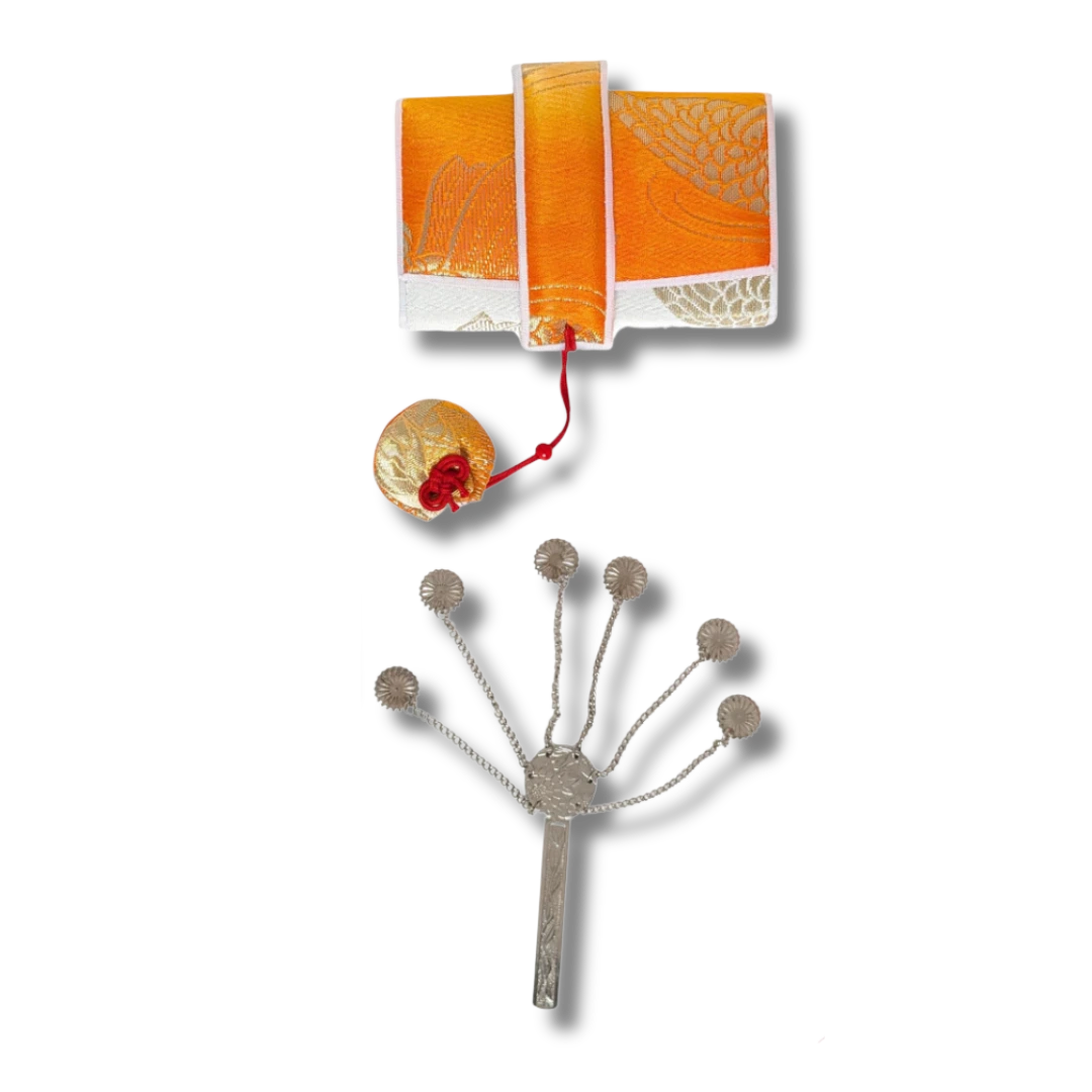 Hakoseko-Set für Kinder – 6-teilig mit Hifu-Deko in Rot & Orange