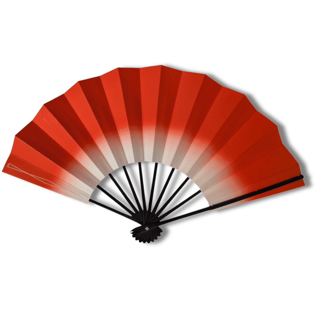 Vintage Mai-Ougi japanischer Handfächer Tanzfächer Rot