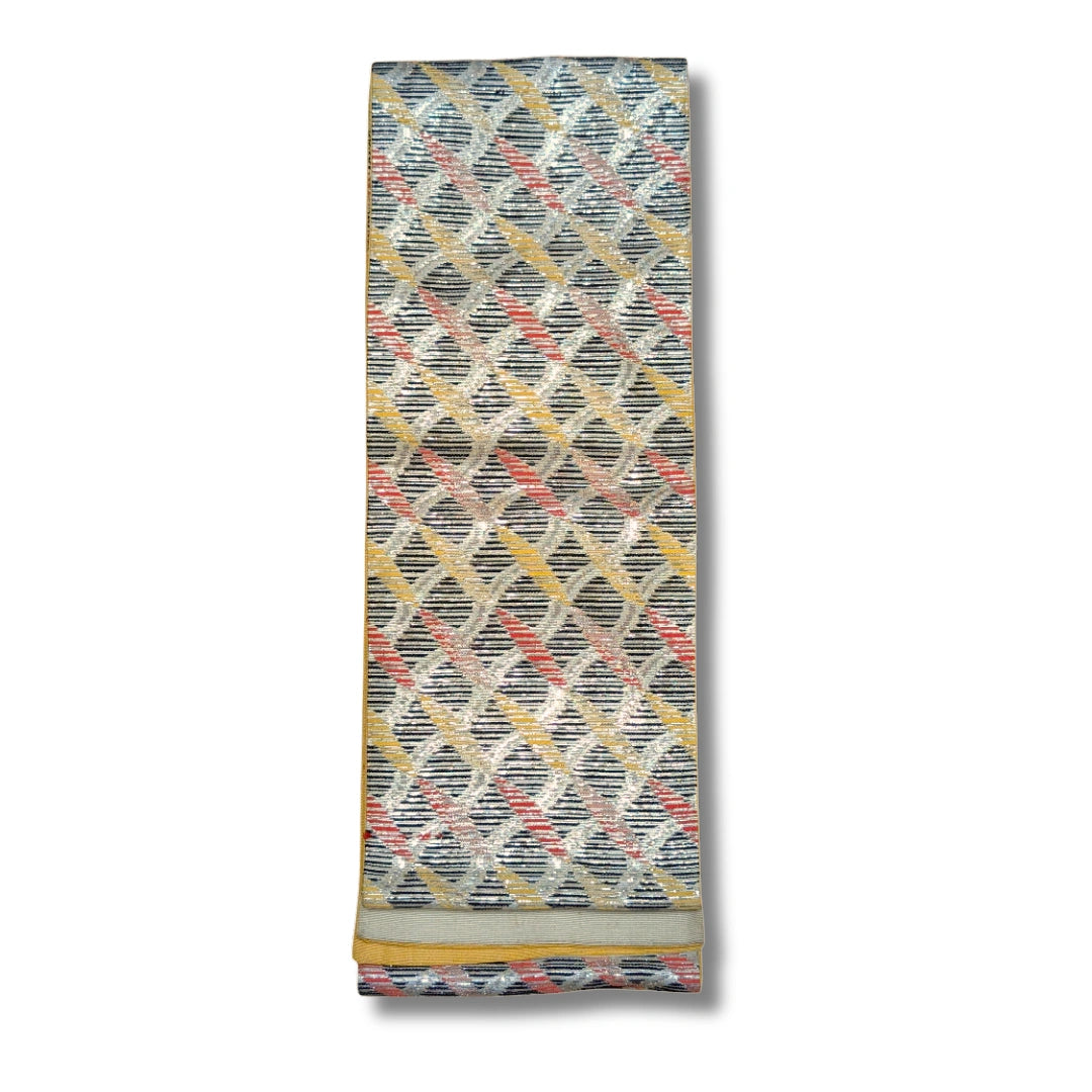 Vintage Hanhaba Obi Rautenmuster