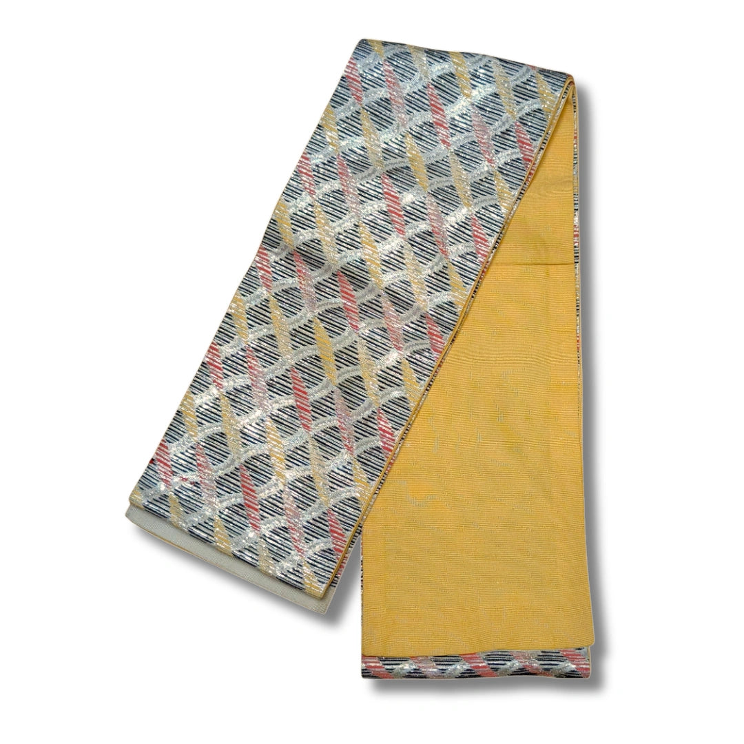 Vintage Hanhaba Obi Rautenmuster
