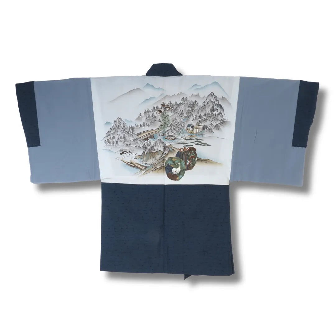 Haori auf links gedreht, um Muster komplett zu sehen