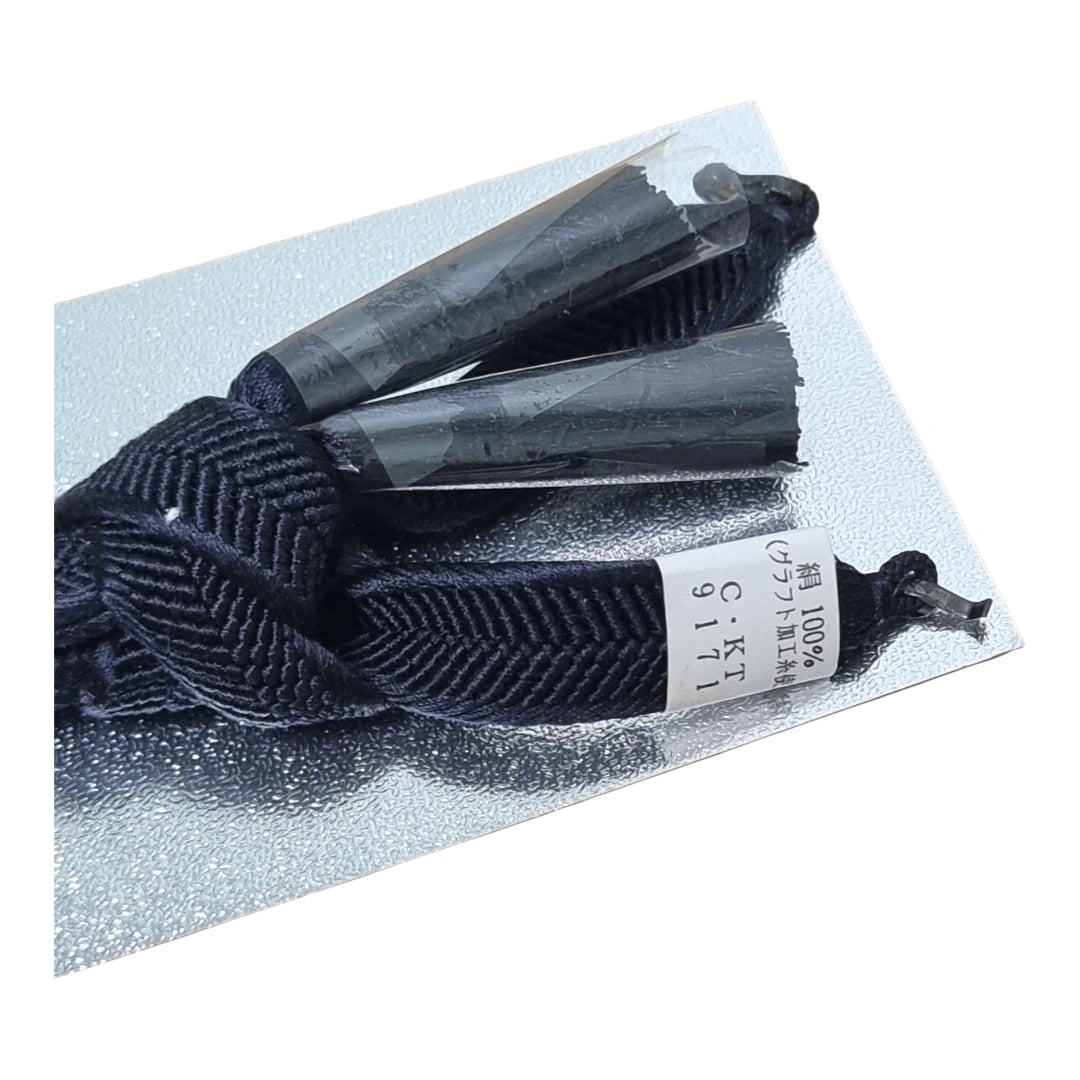 Vintage Haori Himo für Herren Blau ungetragen
