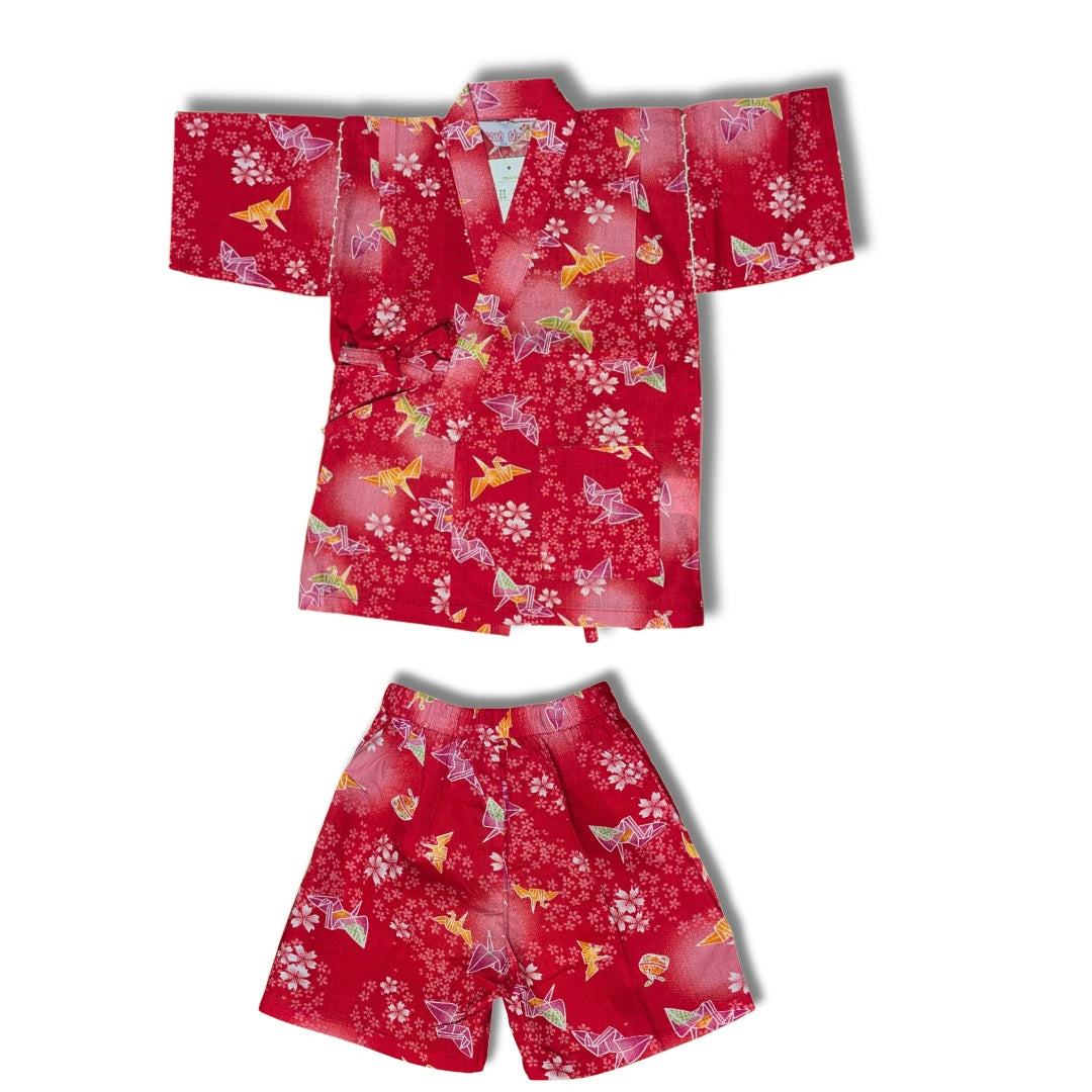 Jinbei Kinder Kranichen rot Gr. 98 - 122