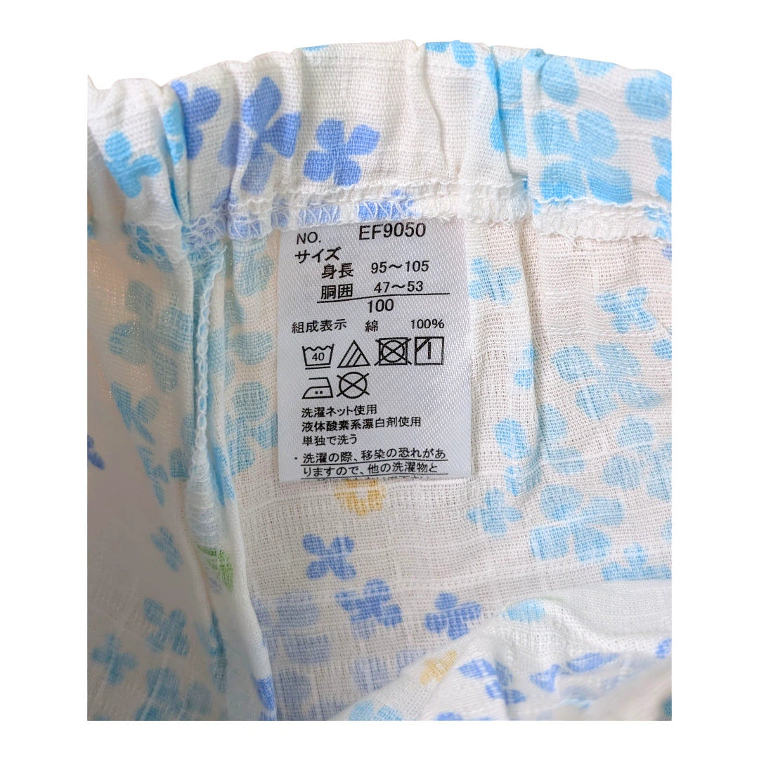 Jinbei Kinder Hortensien blau Gr. 98 - 134