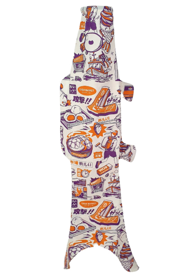 Koinobori Tokio Größe S in lila orange #farbe_Tokio