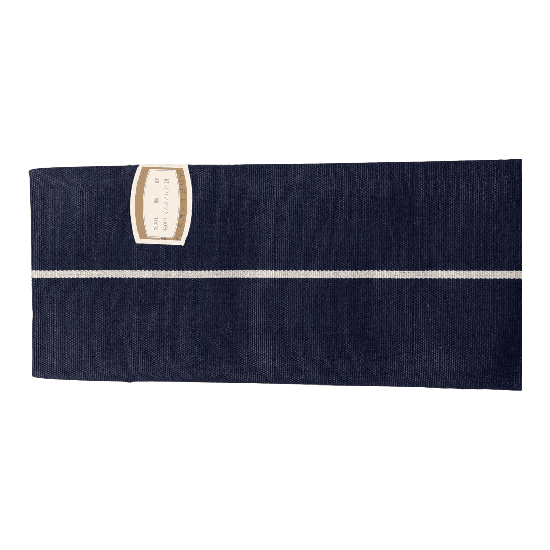 Vintage Hakata Kaku-Obi blau unbenutzt