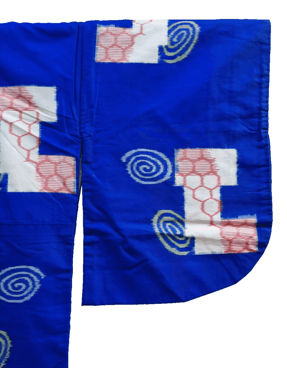 Vintage Komon Damen Kimono blau gemustert