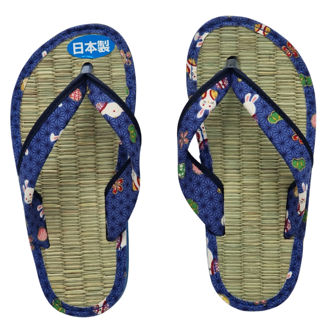 Kinder Zori Flip Flops Hase blau 25-30