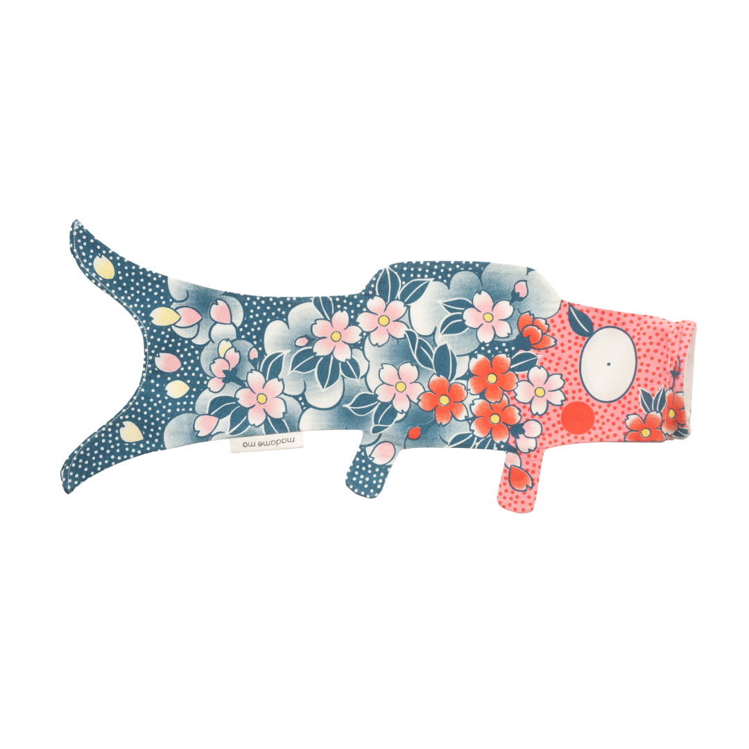 Koinobori Grösse mini Bio Baumwolle #farbe_Sakura