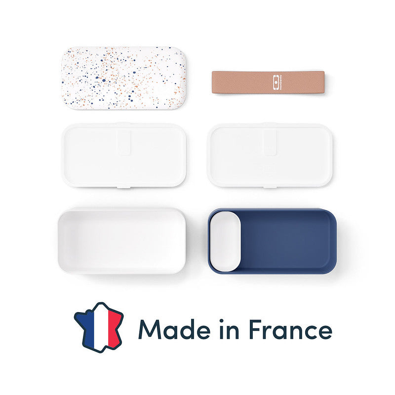 monbento original Punkte Einzelteile #farbe_Weiß-Blau