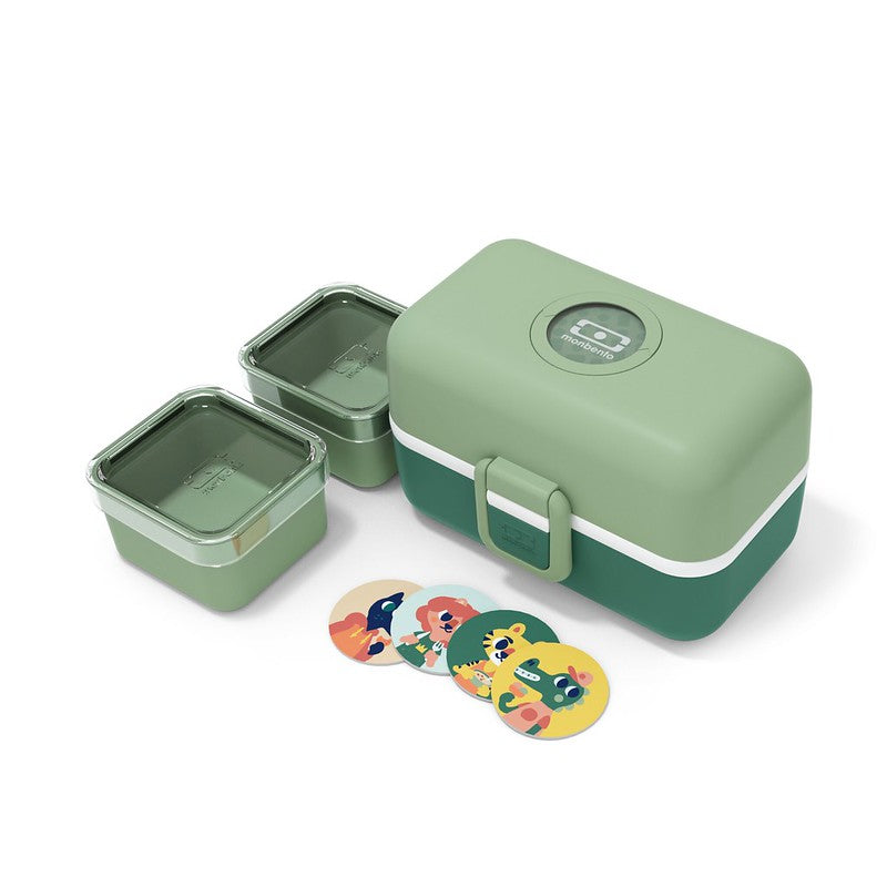 Bento Box Tresor für Kinder in grün Details #farbe_Grün