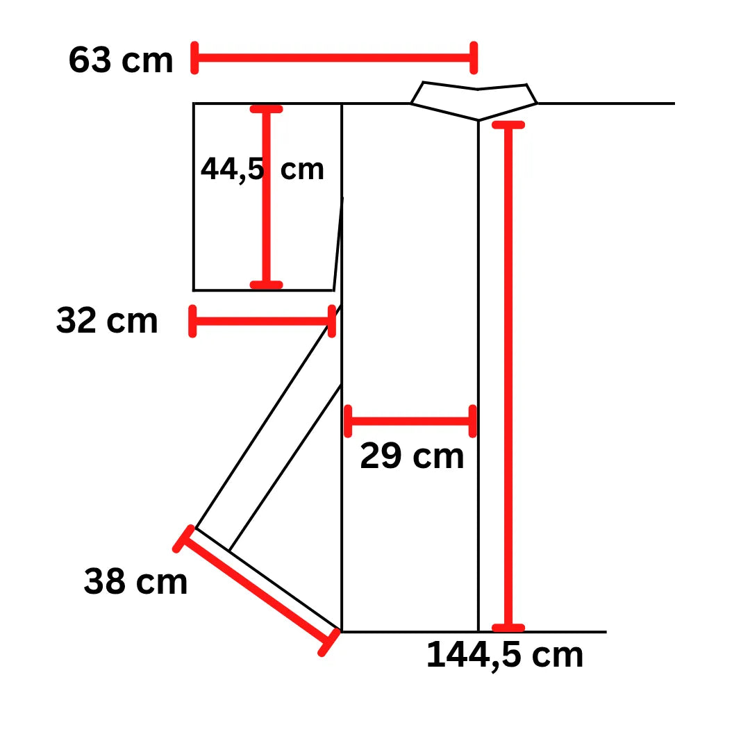 Maßdiagramm des Sommer-Kimono