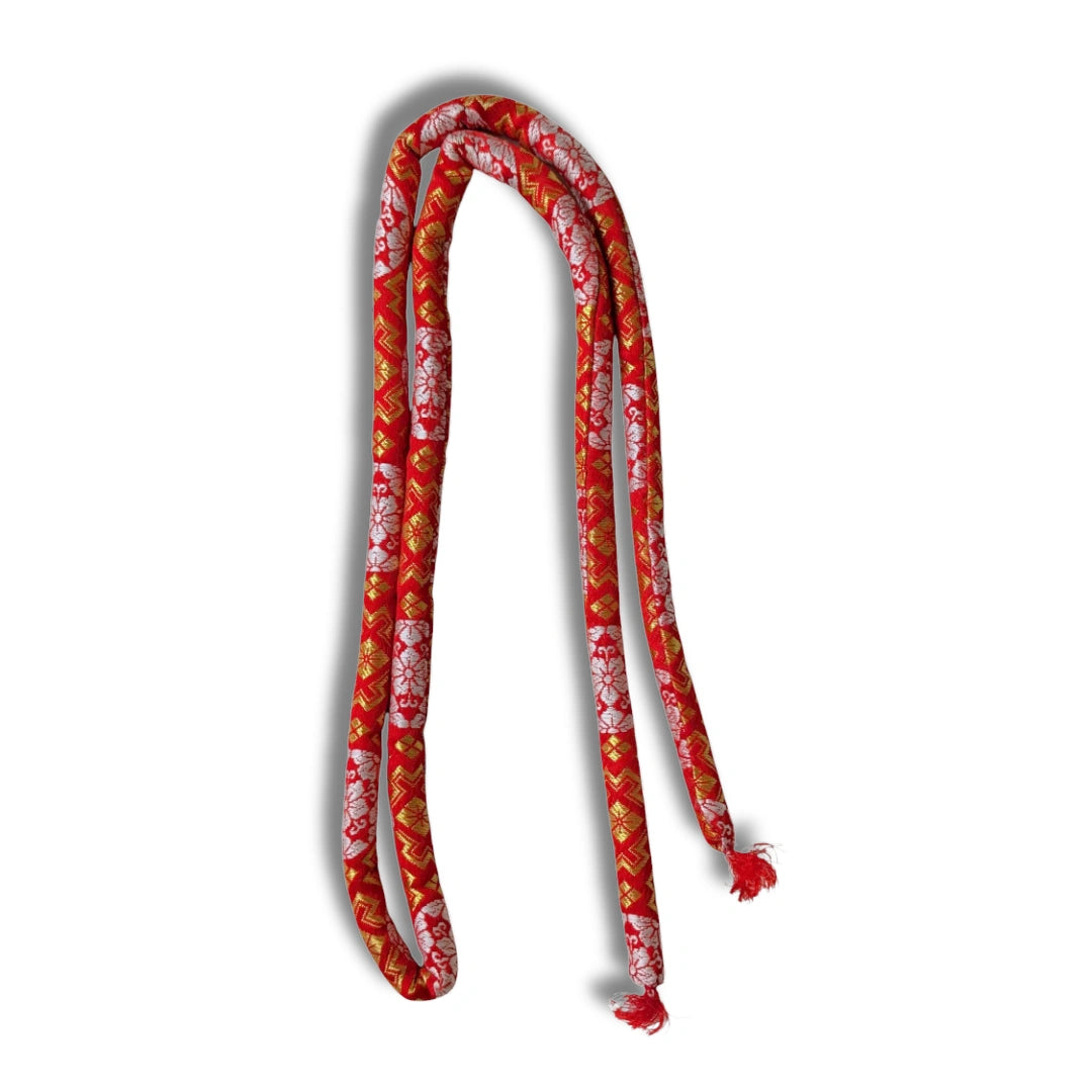 Vintage Marukuge Obijime floral