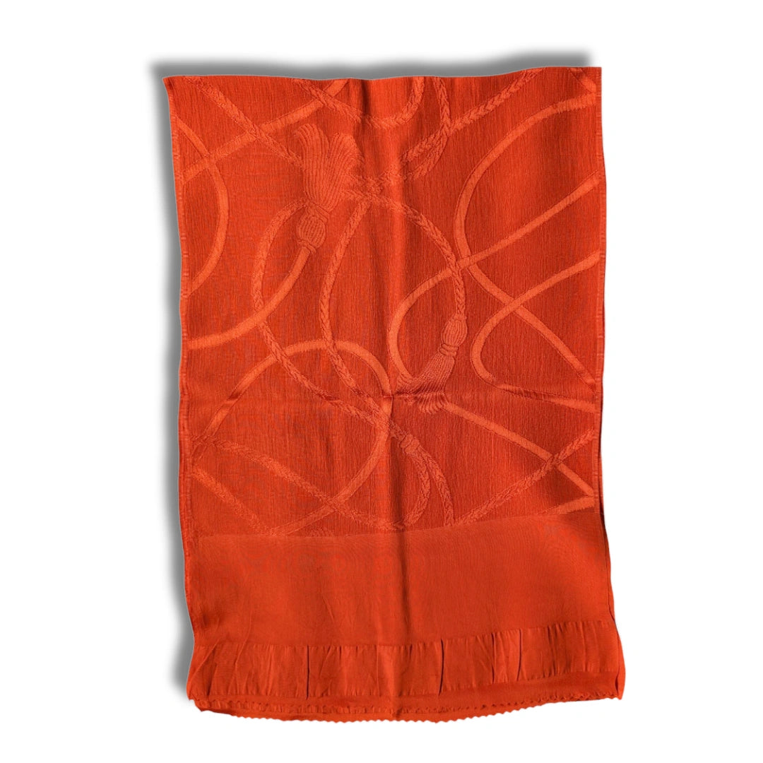 Obiage aus Seide in orange Kordel