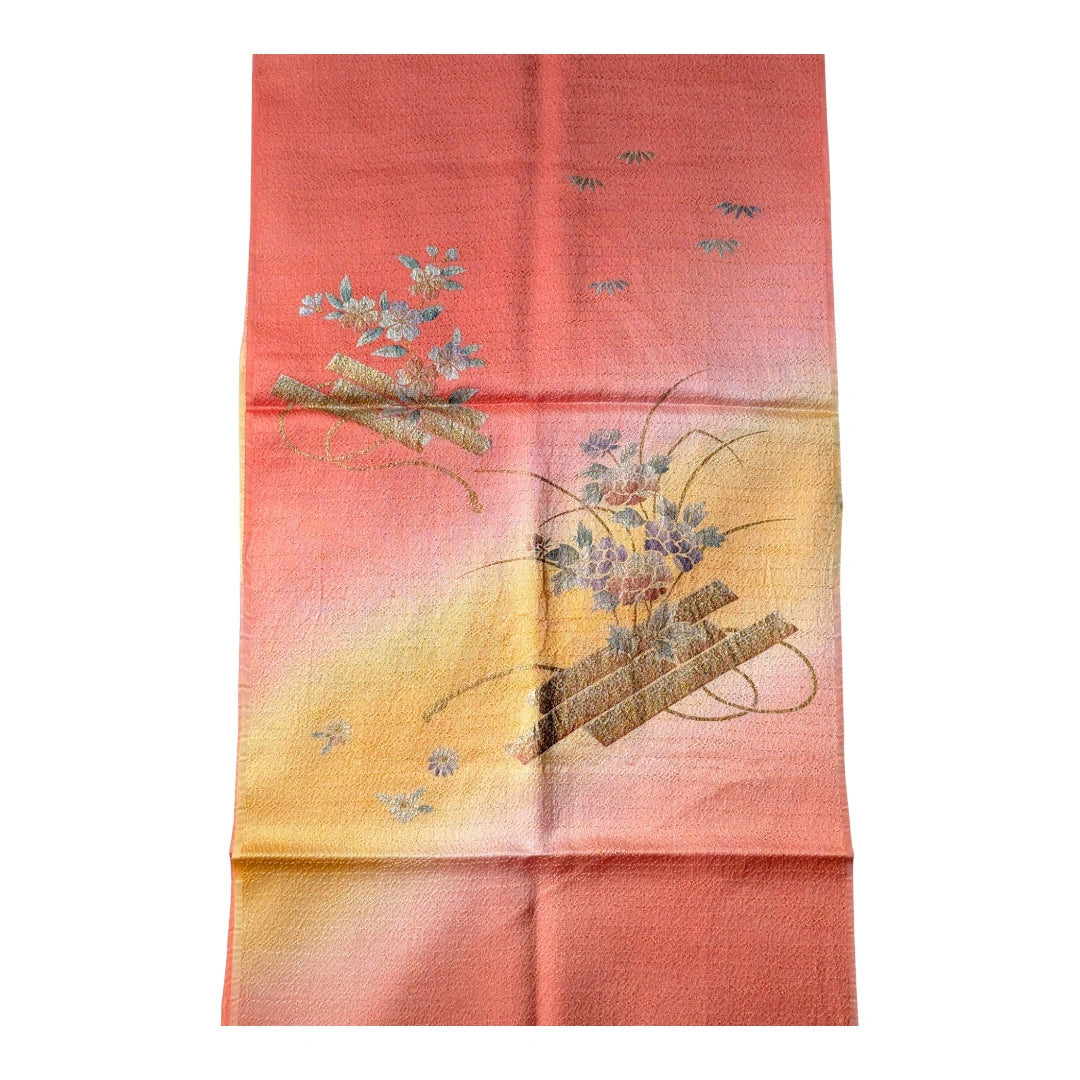 Obiage aus Seide Rosa / Gold