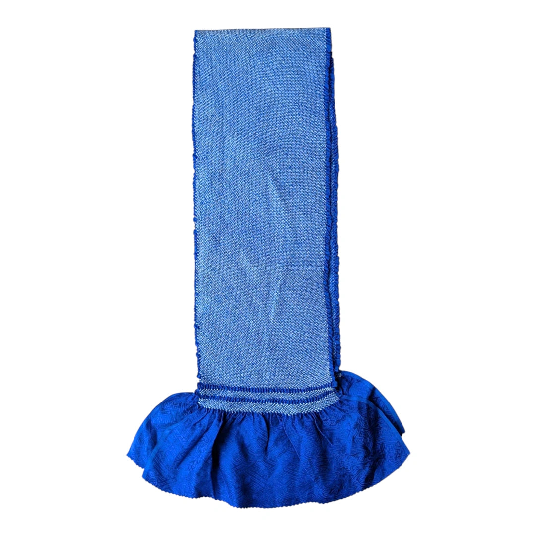 Obiage aus Seide in Blau Shibori