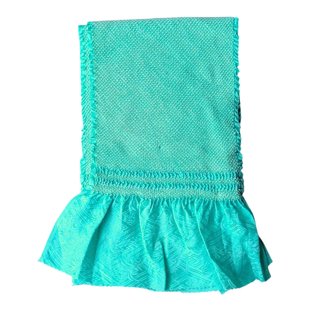 Obiage aus Seide in Mint Shibori